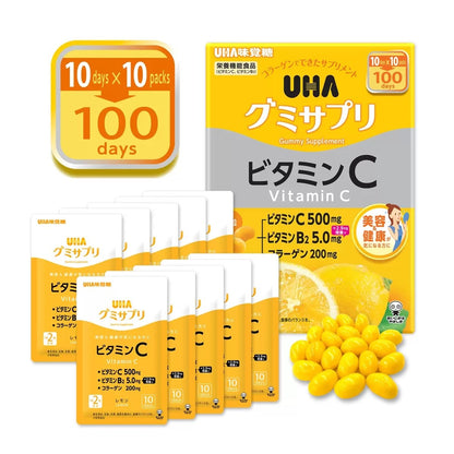 味覺糖 UHA 營養補充軟糖 (Vitamin C + B2) ( 100天份量 )